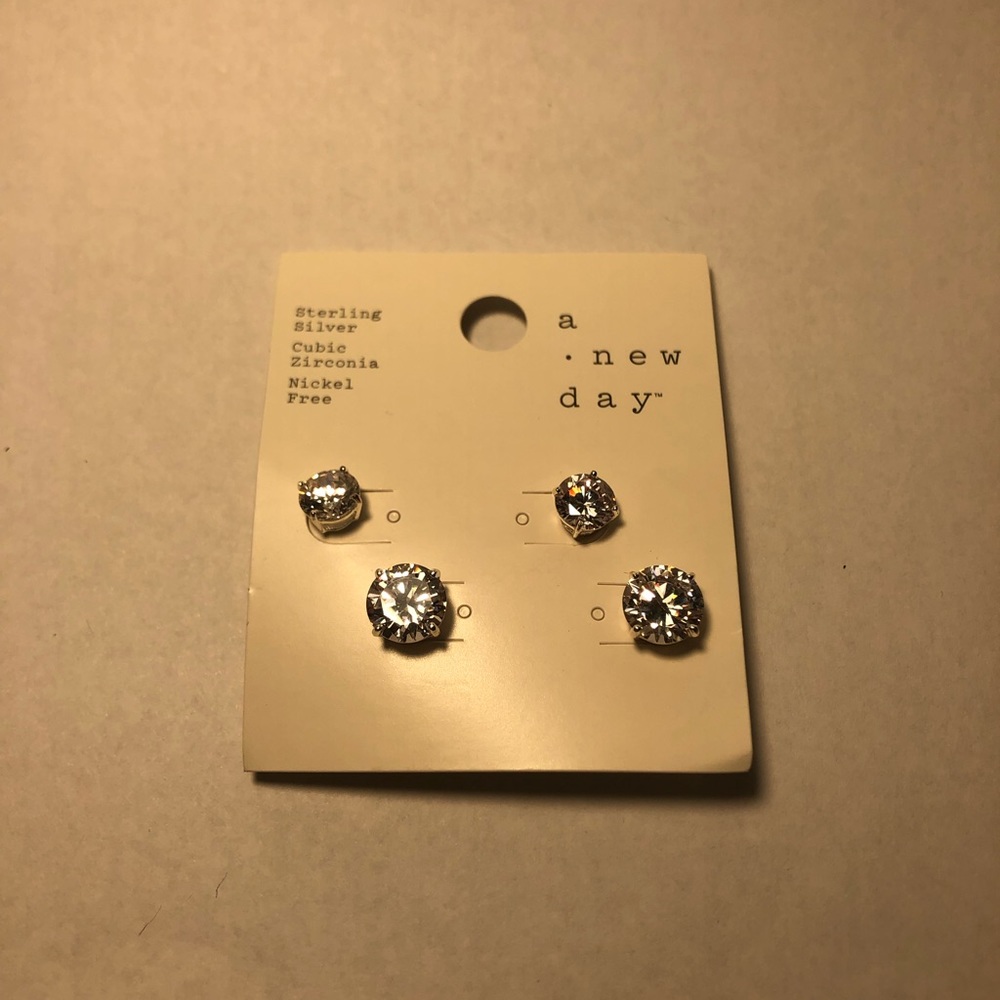 Diamond Earrings (two sets)